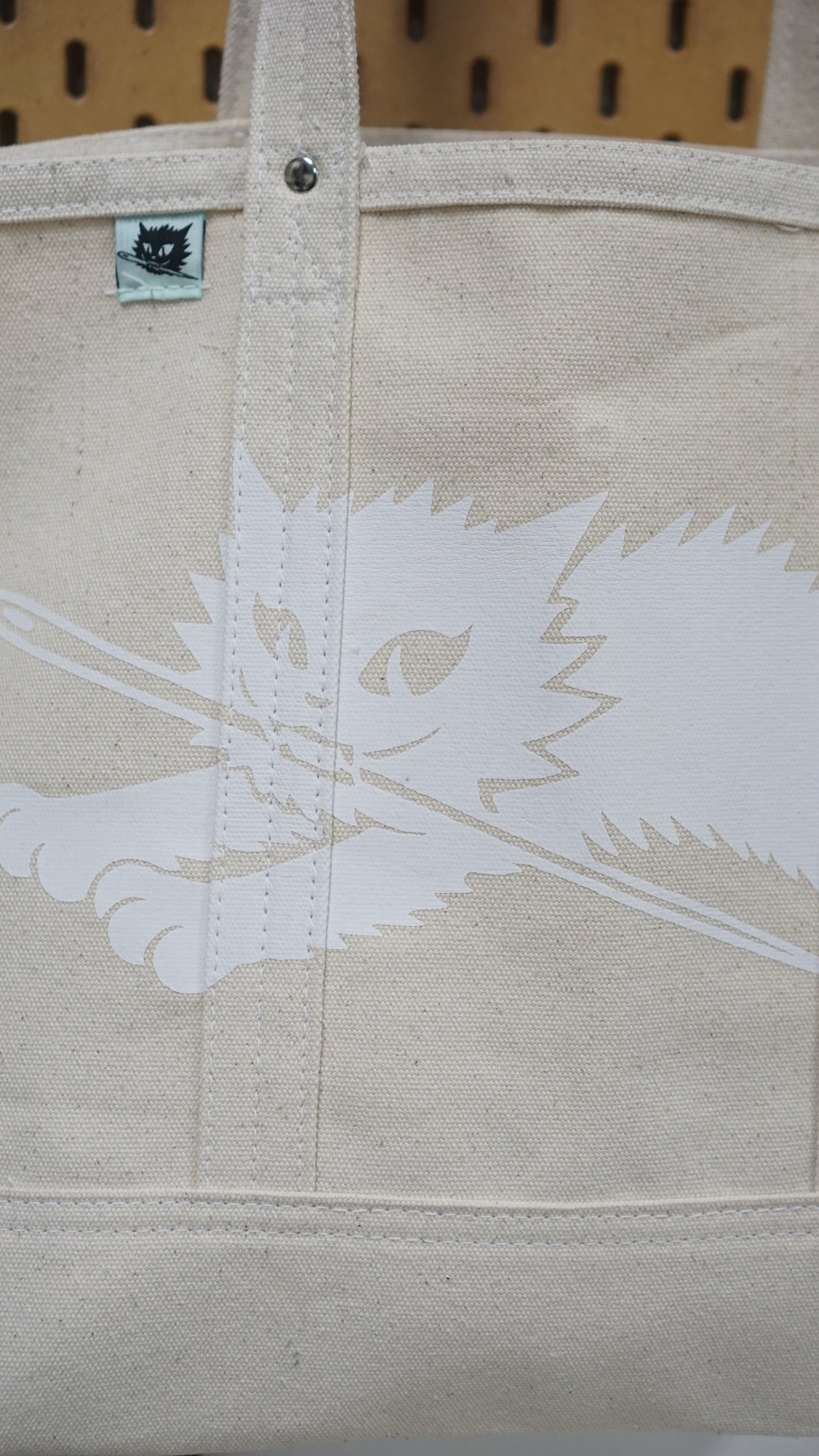 Carry-all Canvas Tote Bag (Cat Print)